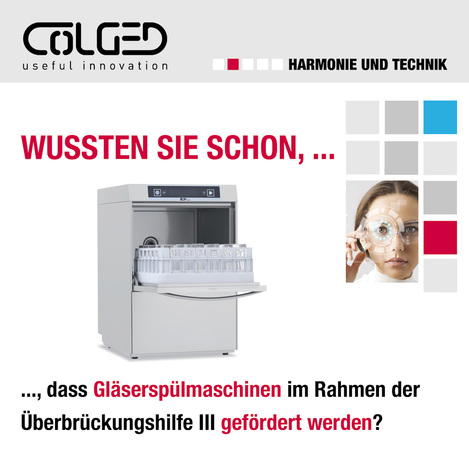 Gläserspüler-Förderung